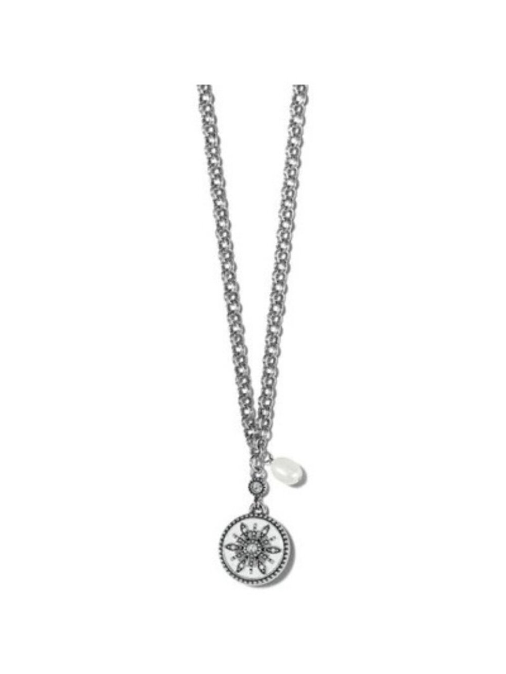 Brighton Neve Snowflake white silver Necklace JM7307 $78